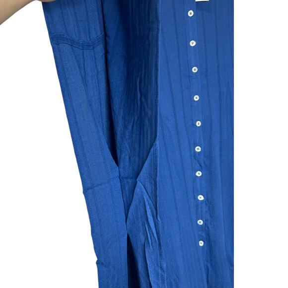 L*Space Anita Button Front Tunic Swim Cover-up Indigo Women Small NWT - Picture 6 of 8